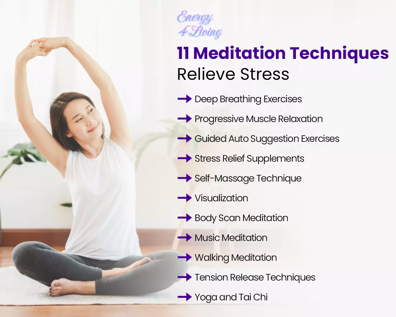 11 Meditation Techniques to Relieve Stress

